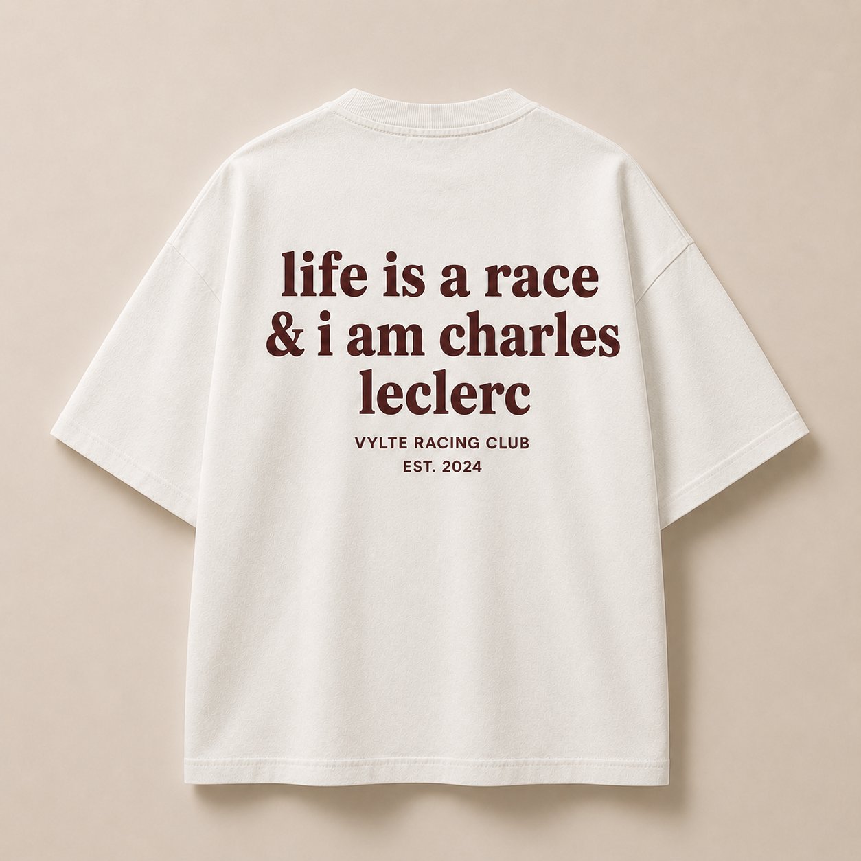 Vylte Racing Club Tee — Charles Leclerc back