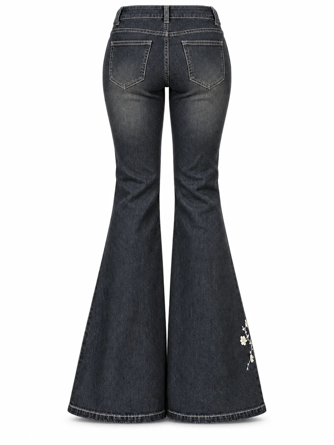 Onyx Blossom Flare Jeans