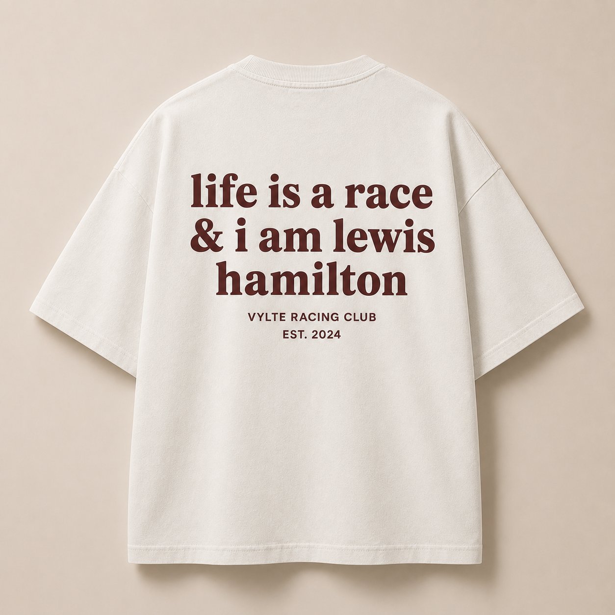 Vylte Racing Club Tee — Lewis Hamilton back