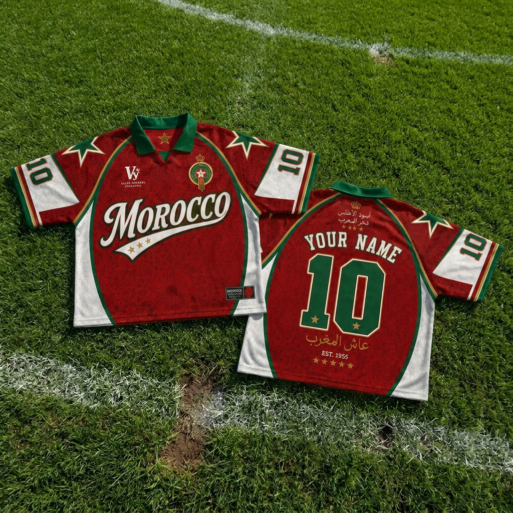 Vylte Morocco Retro Jersey on field
