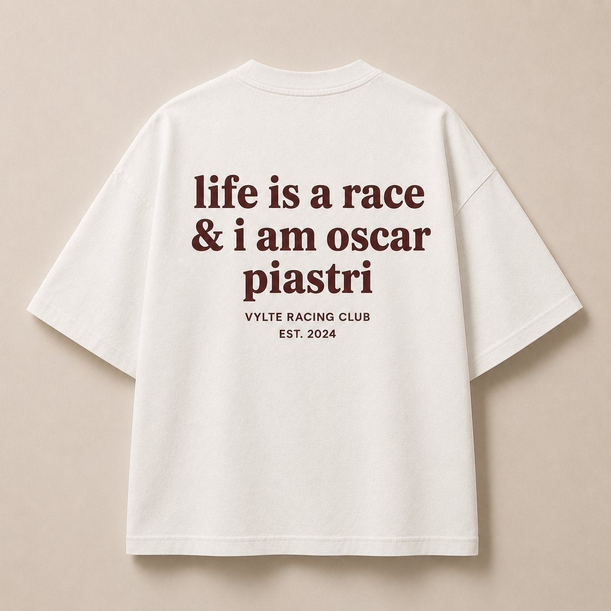 Vylte Racing Club Tee — Oscar Piastri back