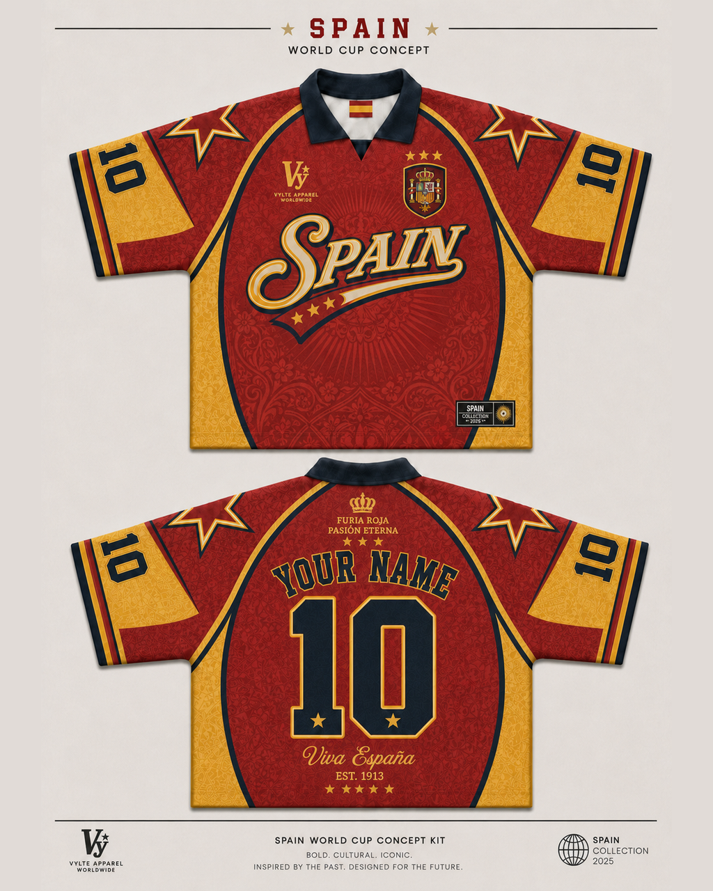 Vylte Spain Retro Jersey