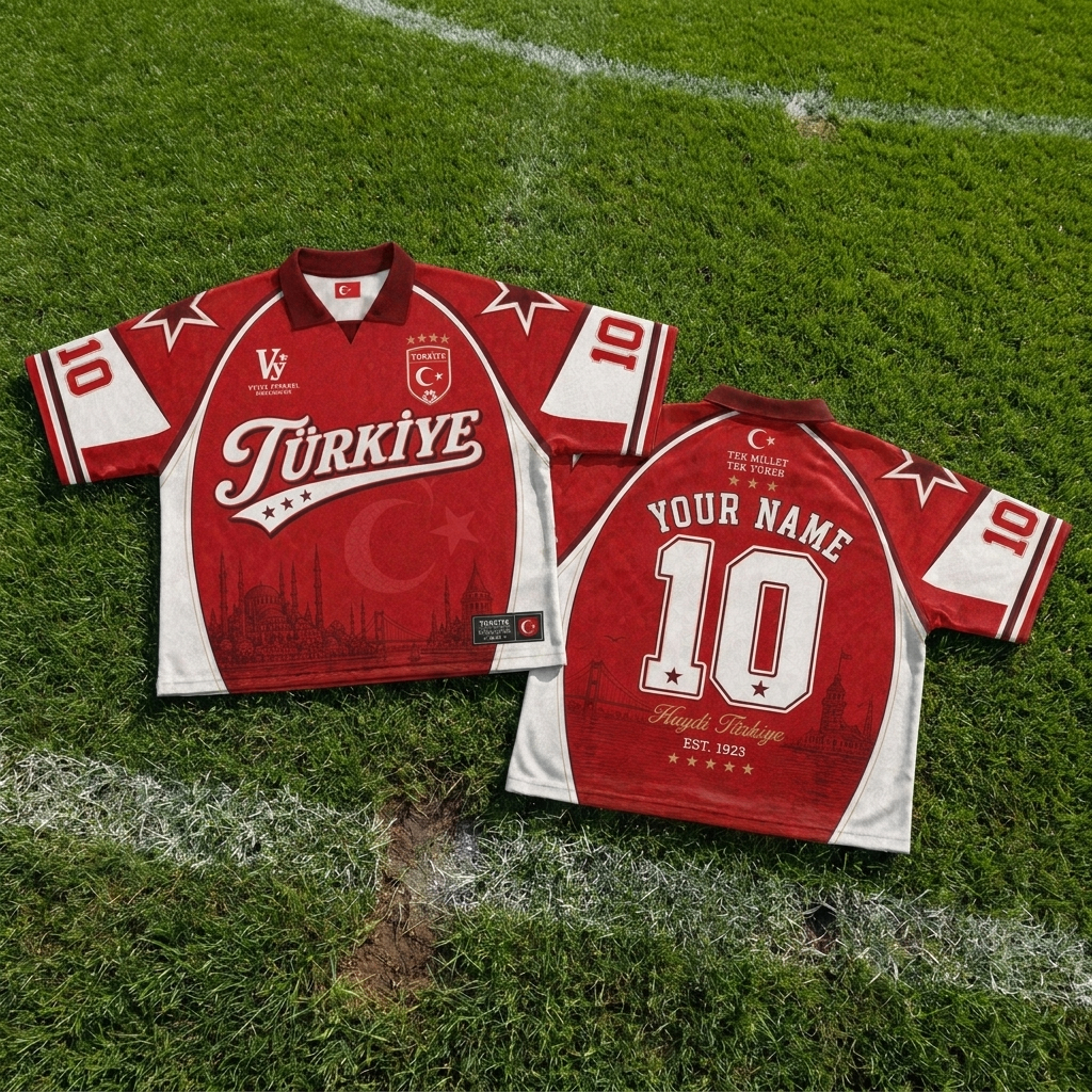 Vylte Türkiye Retro Jersey on field